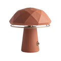 Lampe de table en céramique, design géométrique, éclairage chaleureux