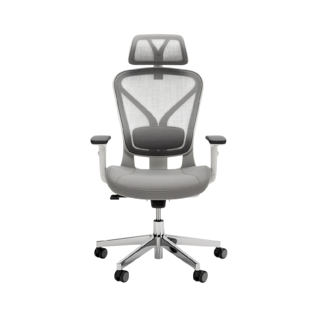**Chaise de bureau ergonomique en maille avec appui-tête et accoudoirs réglables**